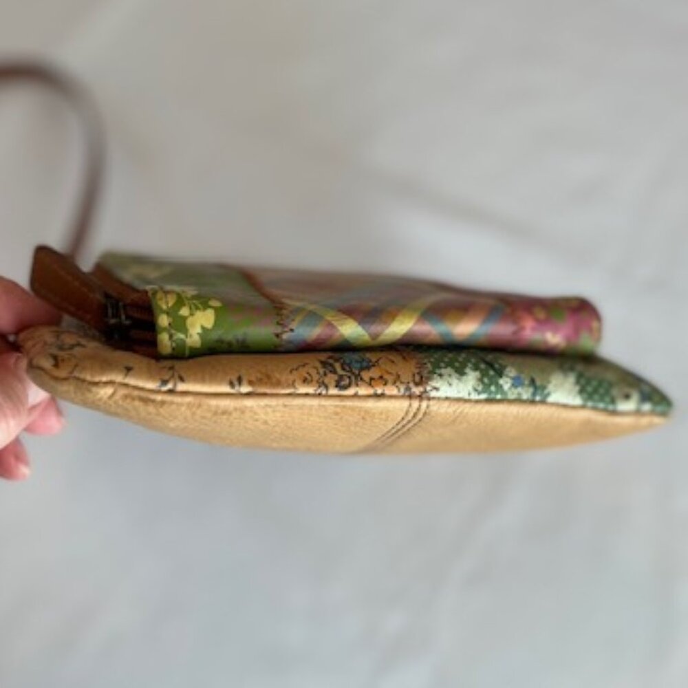 FOSSIL | Patchwork Leather Crossbody Shoulder Bag - Vintage - Picture 4 of 9